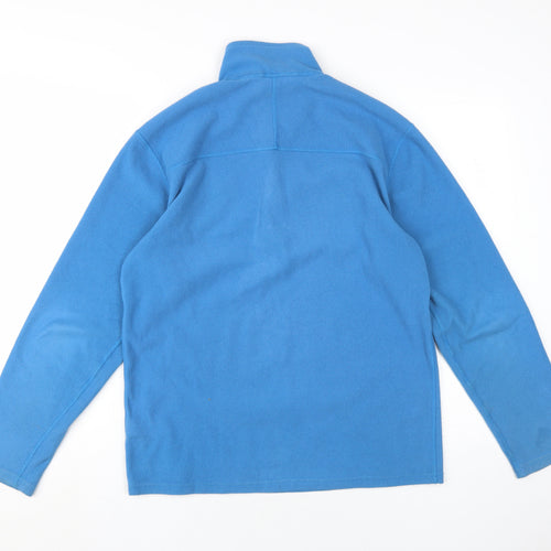 The North Face Men's Blue 1/4 Zip Fleece Sweatshirt M
