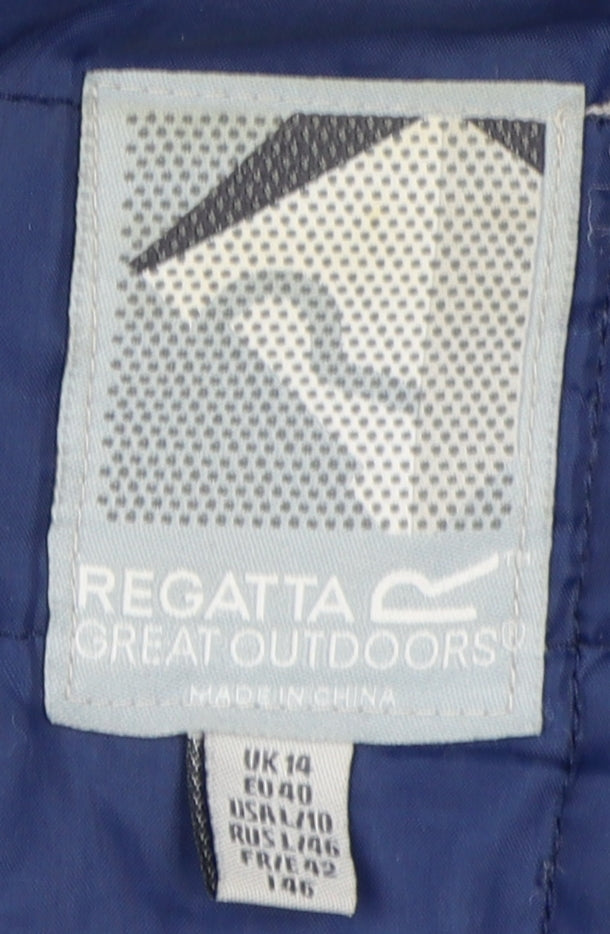 Regatta Women's Blue Rain Coat Jacket Size 14
