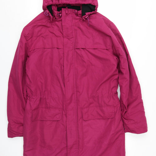 Cotton Traders Women's Pink Parka Jacket M