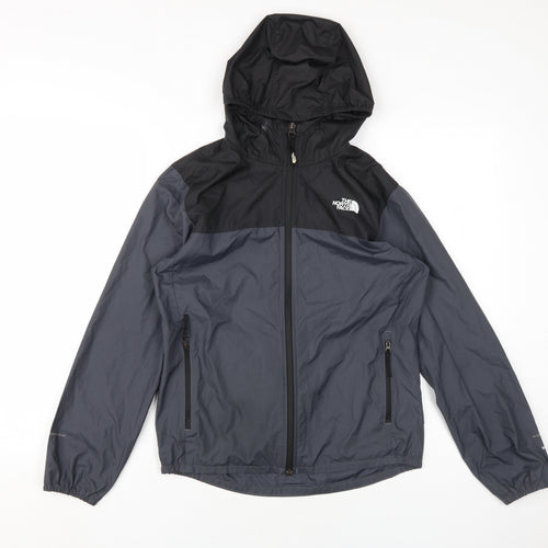 The North Face Boys Black Windbreaker Jacket Size L