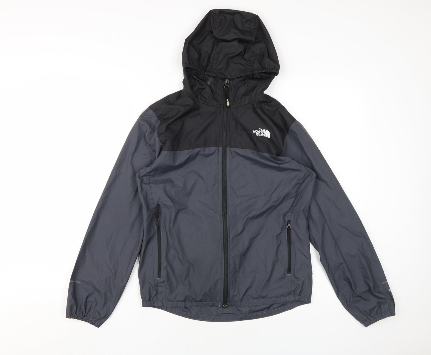The North Face Boys Black Windbreaker Jacket Size L