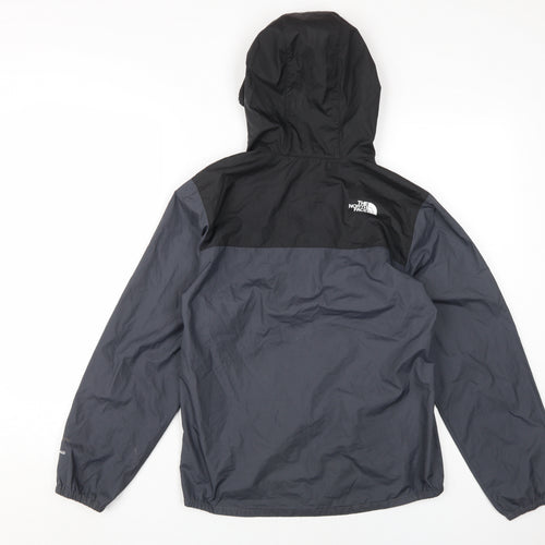 The North Face Boys Black Windbreaker Jacket Size L