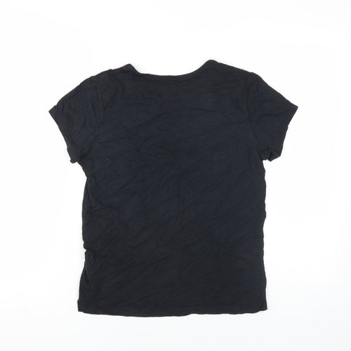 Abercrombie & Fitch Unisex Kids Black T-Shirt M Logo