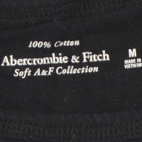 Abercrombie & Fitch Unisex Kids Black T-Shirt M Logo