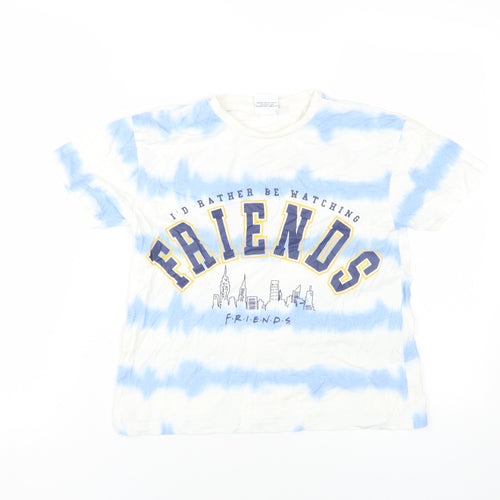 FRIENDS Unisex Kids Blue Tie-Dye T-Shirt 11-12 Years Logo