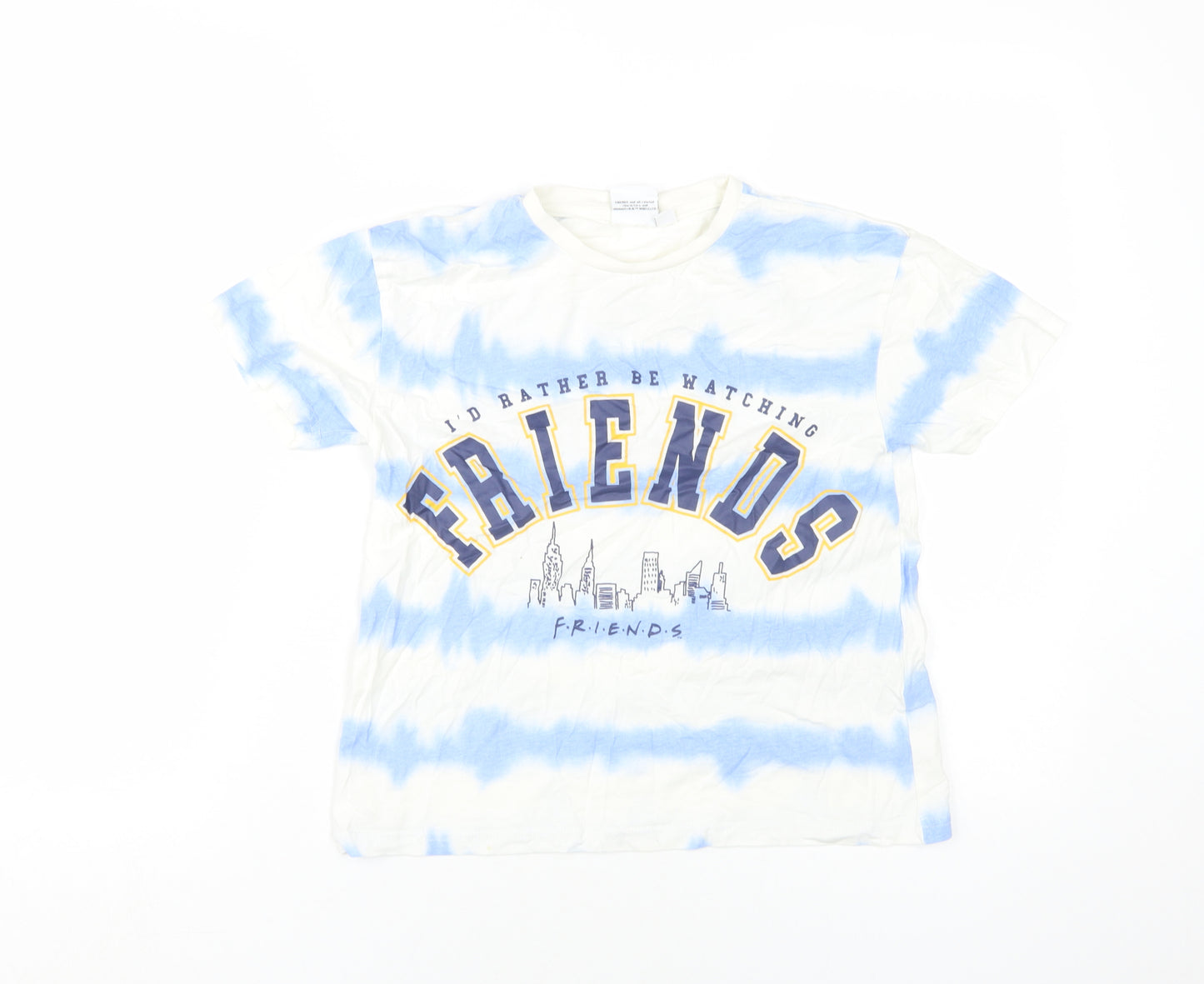 FRIENDS Unisex Kids Blue Tie-Dye T-Shirt 11-12 Years Logo