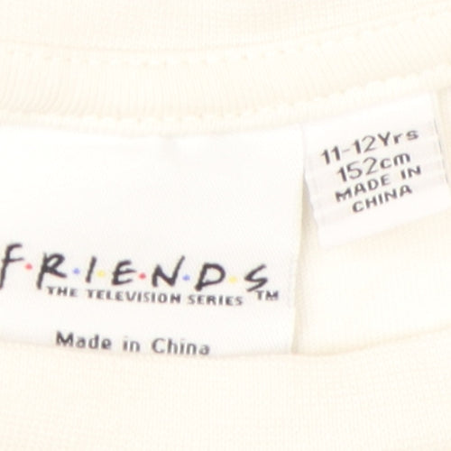 FRIENDS Unisex Kids Blue Tie-Dye T-Shirt 11-12 Years Logo
