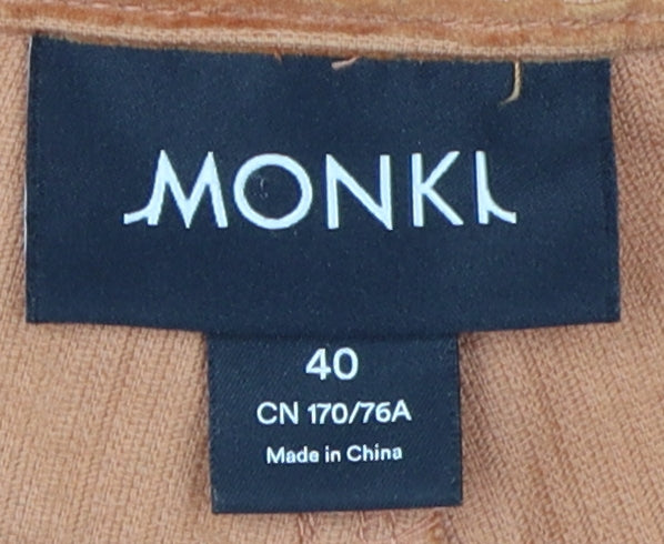 Monki Women's Brown Corduroy Trousers - Size 12