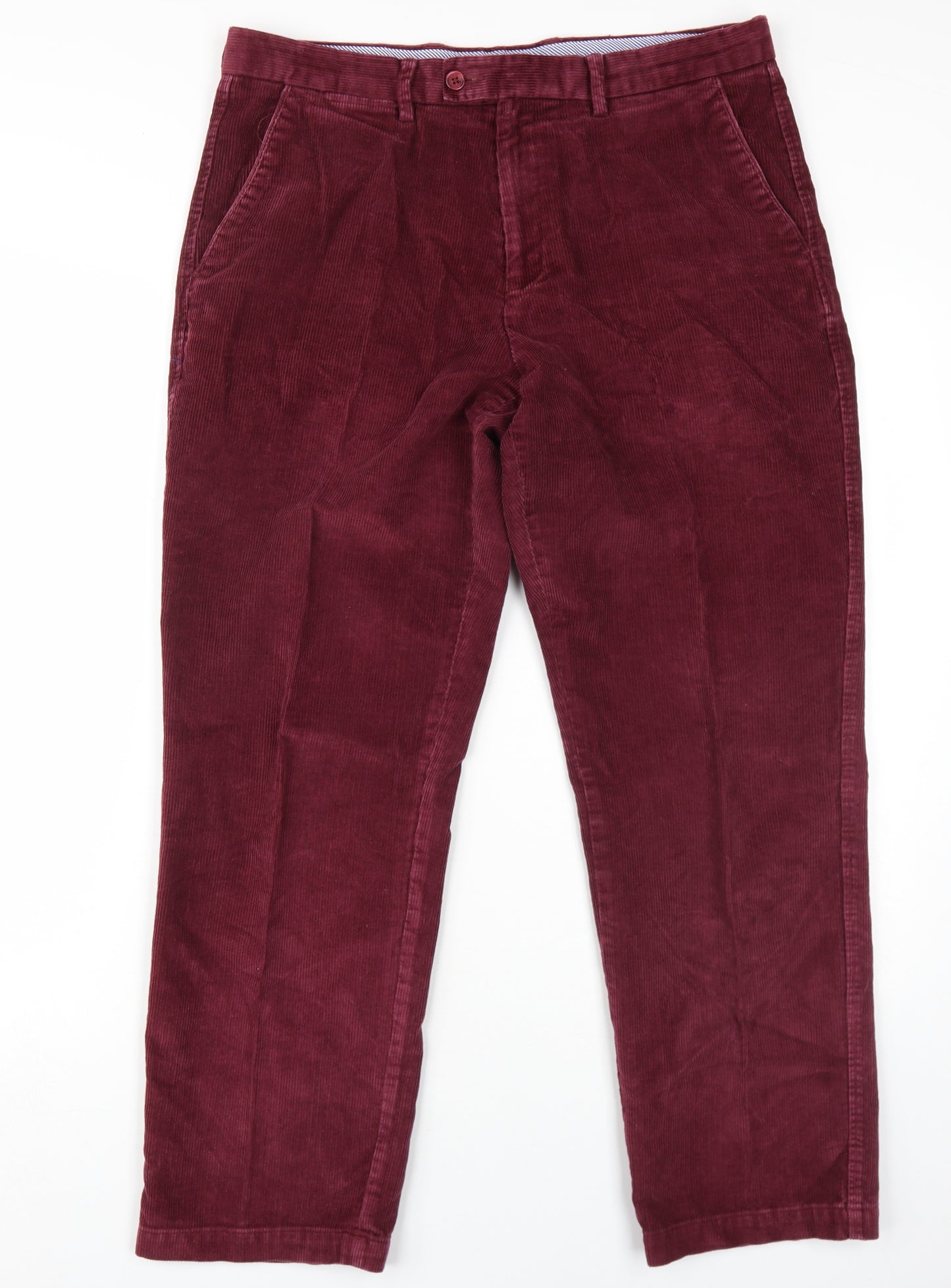 Samuel Windsor Men's Red Corduroy Chino Trousers