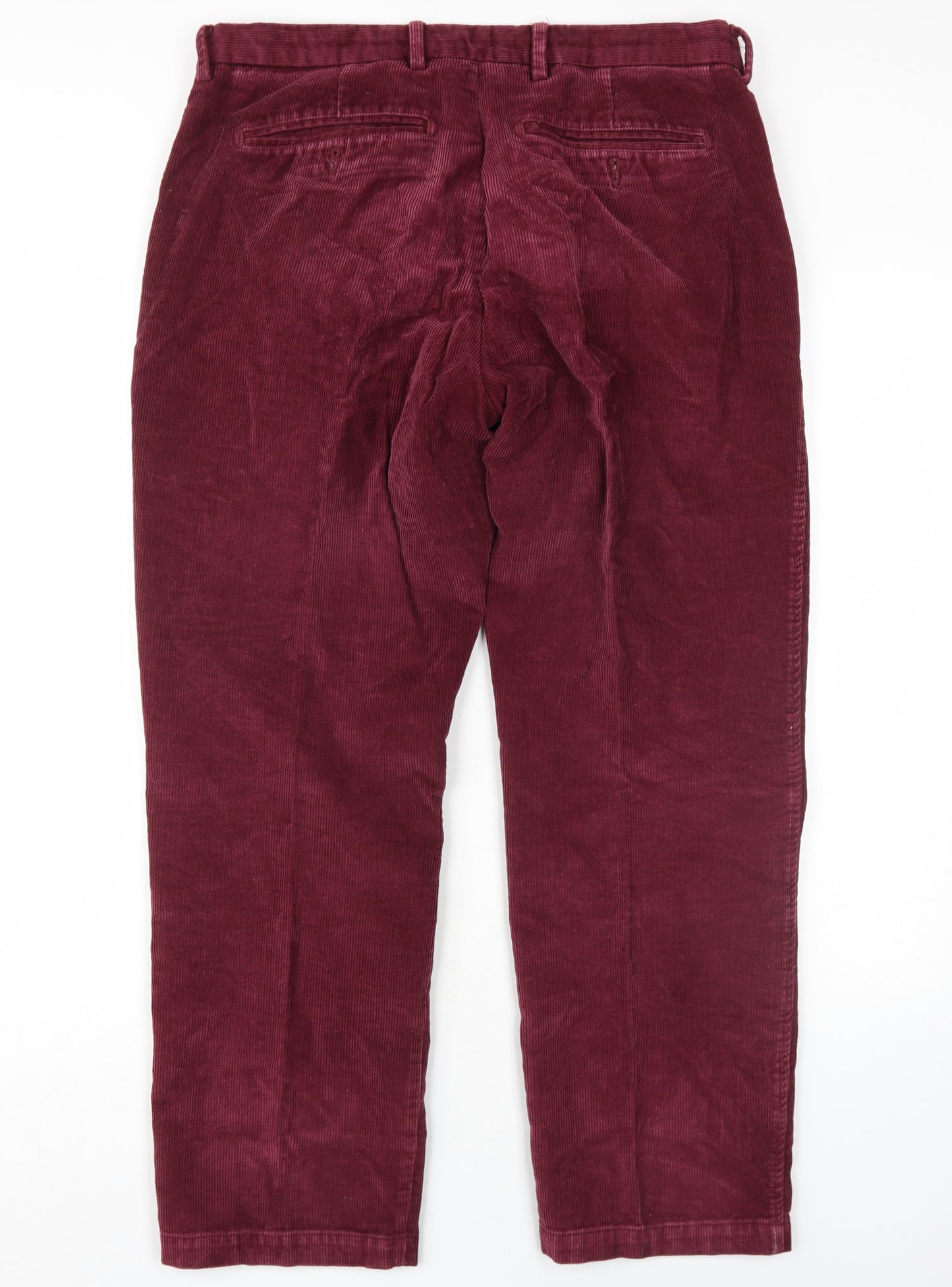 Samuel Windsor Men's Red Corduroy Chino Trousers