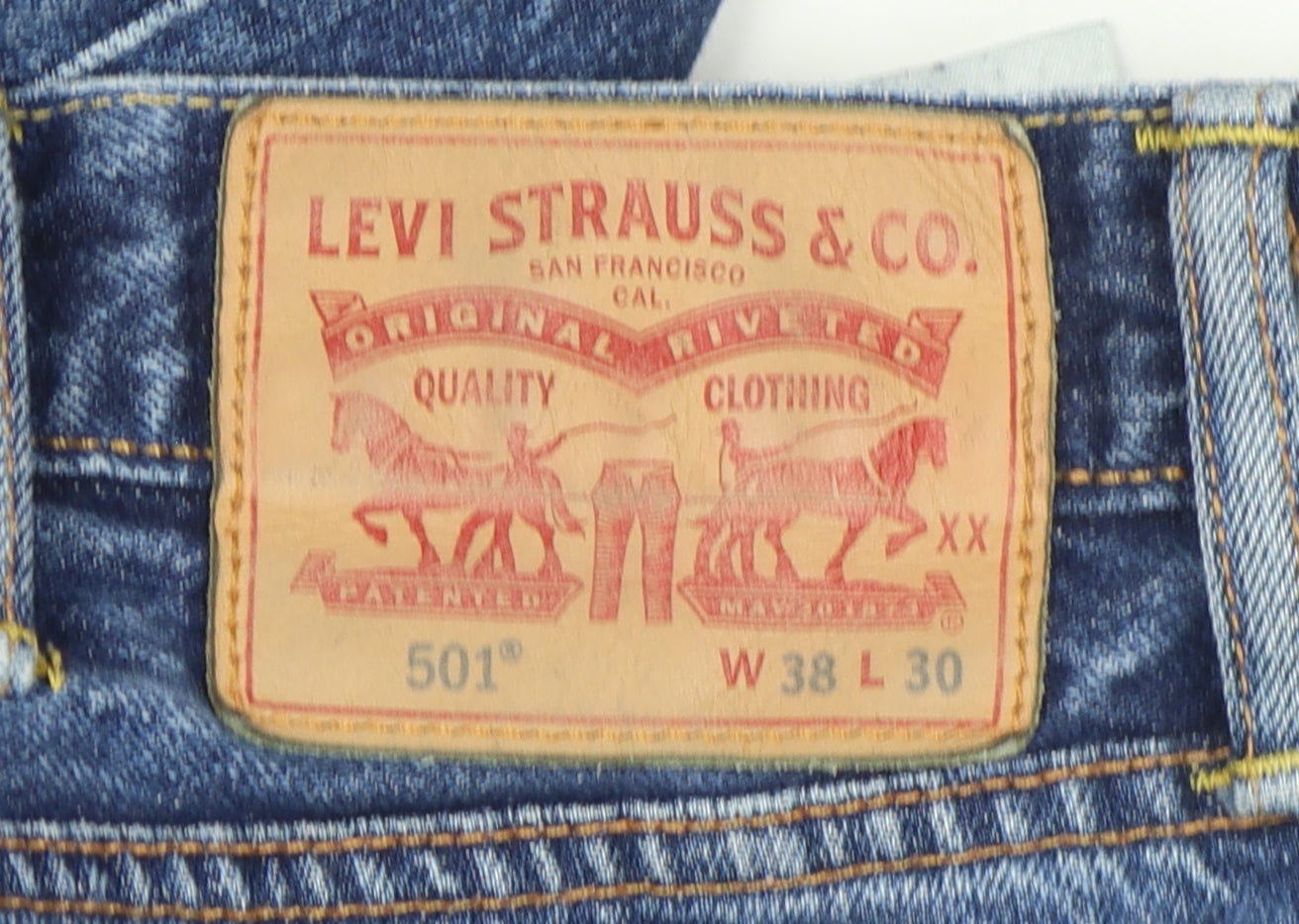 Levi's 501 Men's Blue Straight Jeans XL