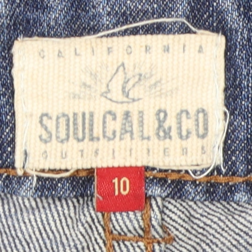 SoulCal & Co Women's Blue Cut-Off Denim Shorts Size 10