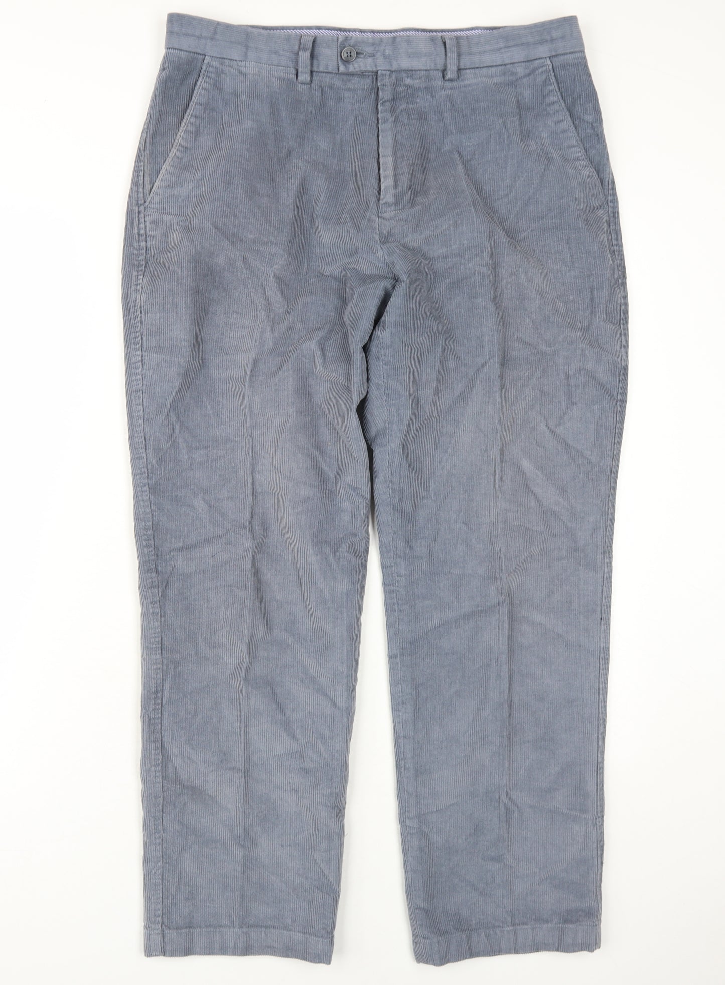 Samuel Windsor Men's Blue Corduroy Trousers 34S