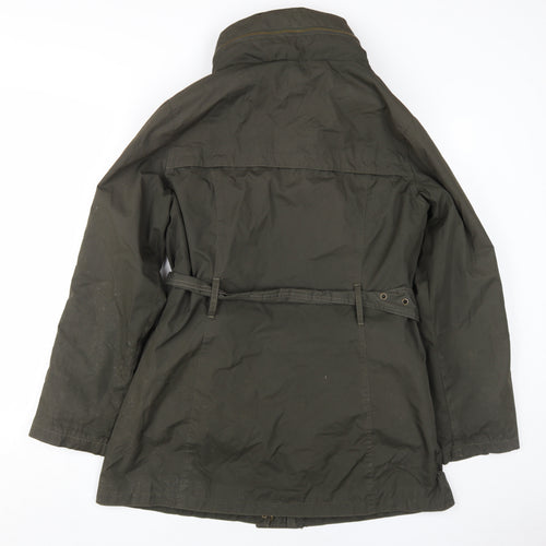 Techlab Women's Green Parka Jacket Size 12, Belted