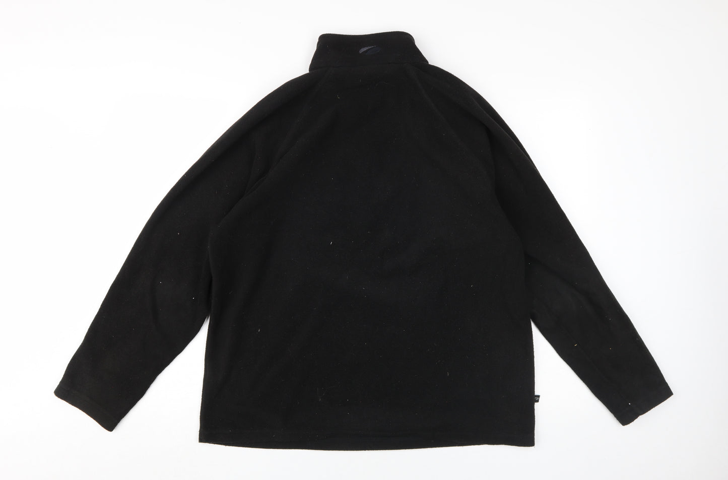 Mountainlife Men's Black Fleece 1/2 Zip Sweatshirt, Medium