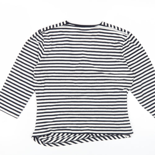Precis Petite Women's Black Wrap Blouse M Petites