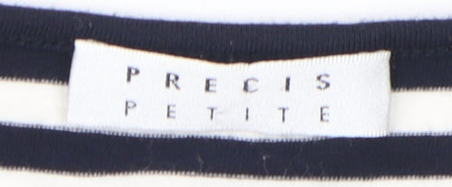 Precis Petite Women's Black Wrap Blouse M Petites