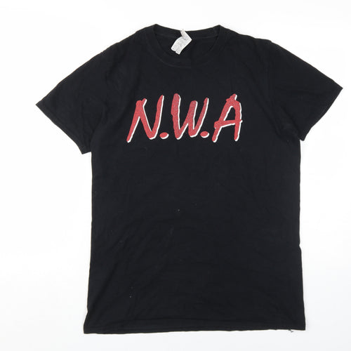 N.W.A Wome's Black T-Shirt, M, Casual Crew Neck