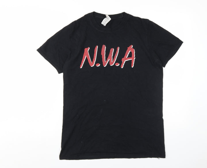 N.W.A Wome's Black T-Shirt, M, Casual Crew Neck