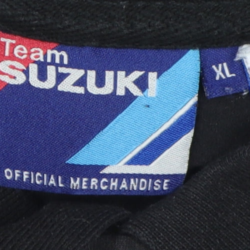 Suzuki Men's XL Polo Shirt Black Blue Red Motorcycle