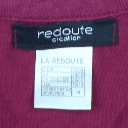 La Redoute Women's Red Henley Long Sleeve Top