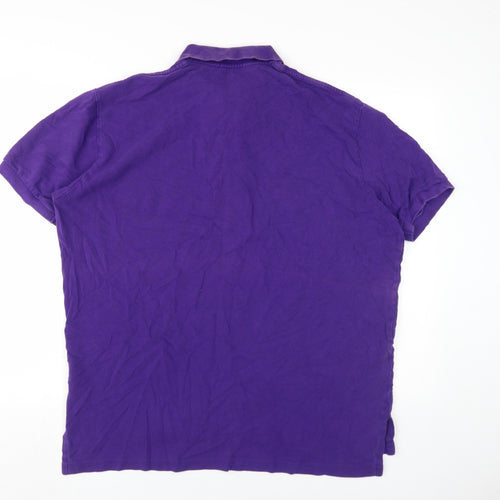 Ralph Lauren Men's Purple XL Polo Shirt
