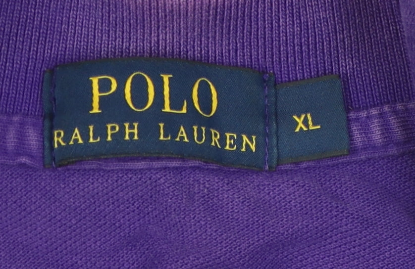Ralph Lauren Men's Purple XL Polo Shirt