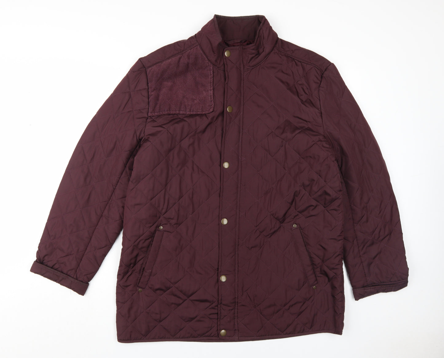 Greenwoods Men's XL Quilted Jacket in Berry Red