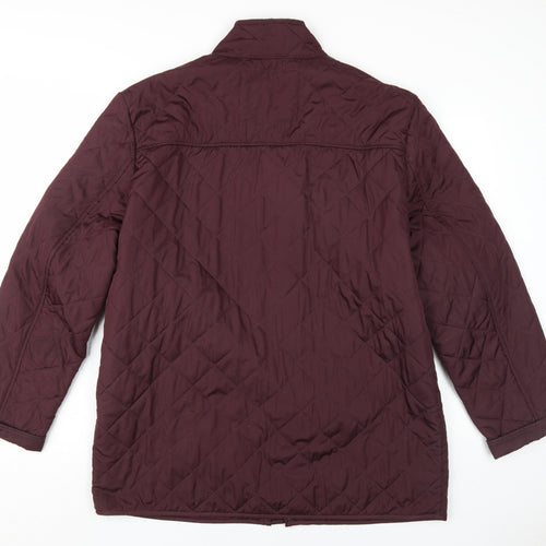 Greenwoods Men's XL Quilted Jacket in Berry Red