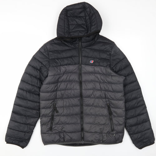 Berghaus Boys Black Puffer Jacket 14-15 Years Hooded