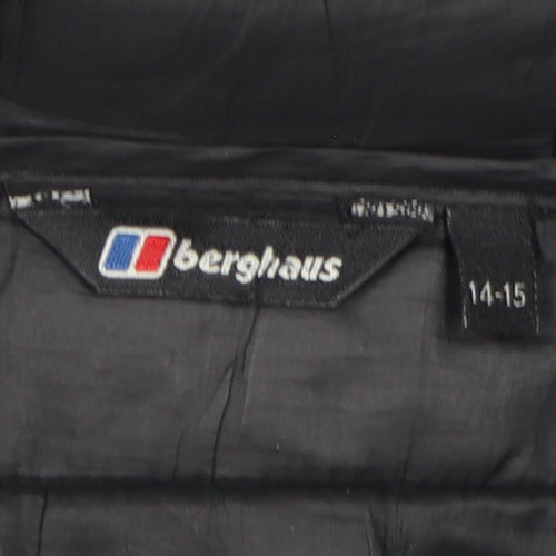 Berghaus Boys Black Puffer Jacket 14-15 Years Hooded