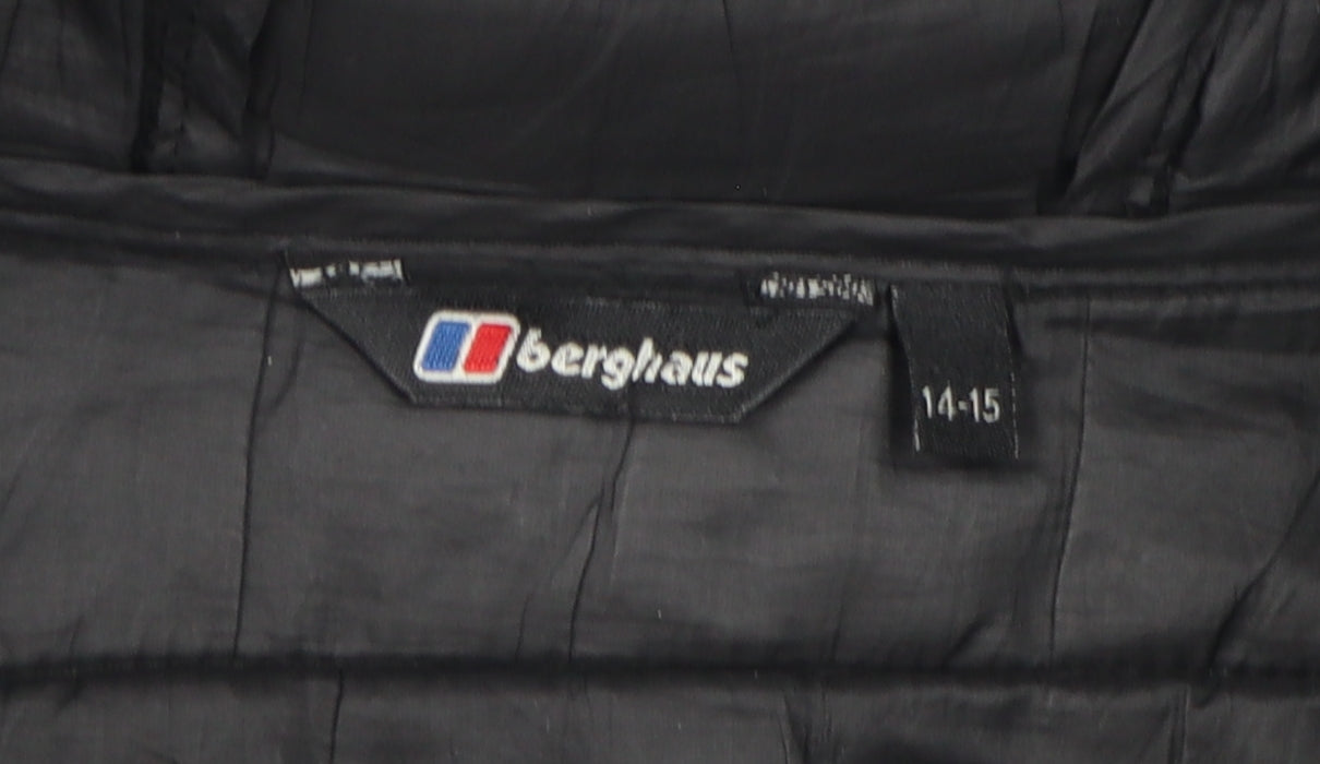 Berghaus Boys Black Puffer Jacket 14-15 Years Hooded