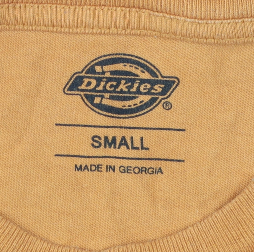 Dickies Men's Orange Long Sleeve T-Shirt S