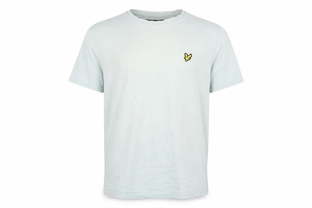 Front view of Lyle & Scott Men's Ivory M Crew Neck T-Shirt