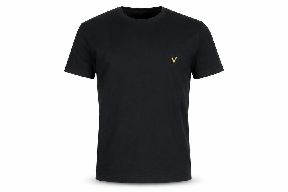 Voi Jeans Men's Black Crew Neck T-Shirt S Logo