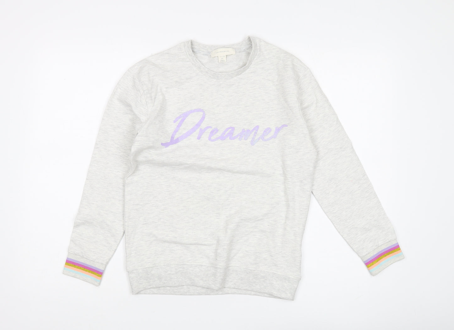 Marks and Spencer Girls Grey Dreamer Pullover Sweatshirt - Size 12