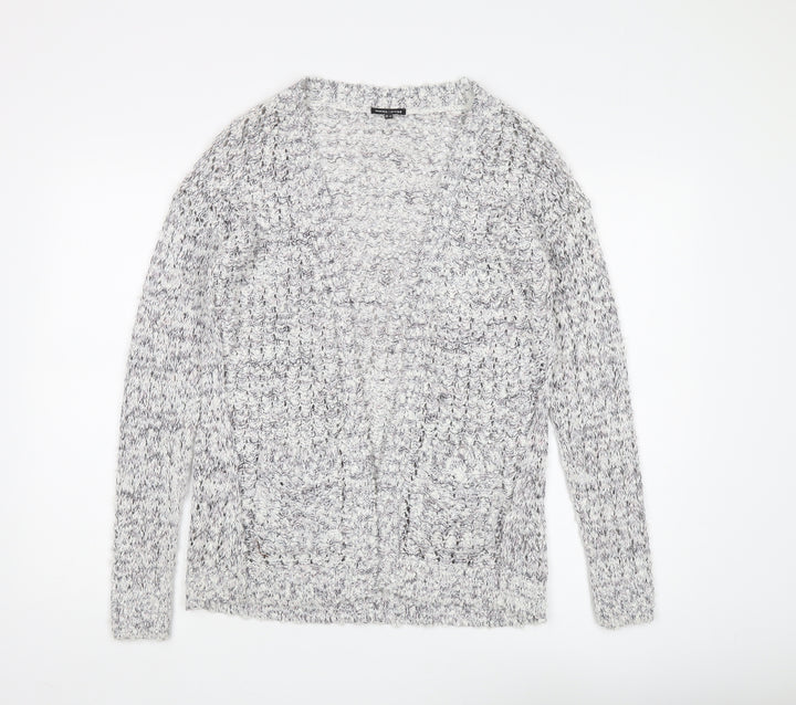 Warehouse Women's Grey Cardigan Size 12 Relaxed Fit