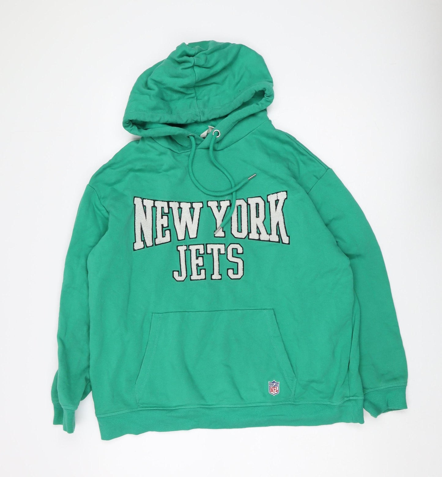 H&M Men’s Green New York Jets Hoodie, Size M, Pullover