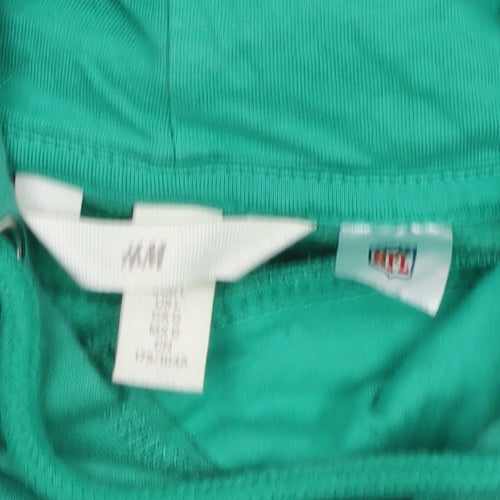 H&M Men’s Green New York Jets Hoodie, Size M, Pullover