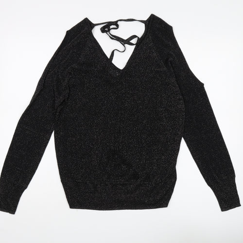 Next Women's Black Cold Shoulder Jumper - Size S