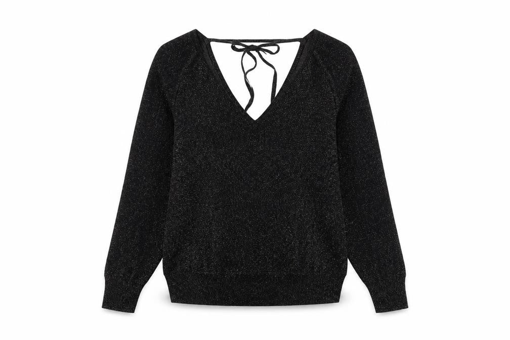 Front view of Next Women's Black Cold Shoulder Jumper -, size S