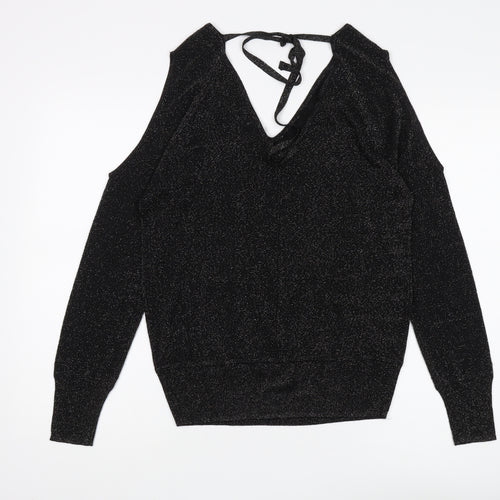 Next Women's Black Cold Shoulder Jumper - Size S