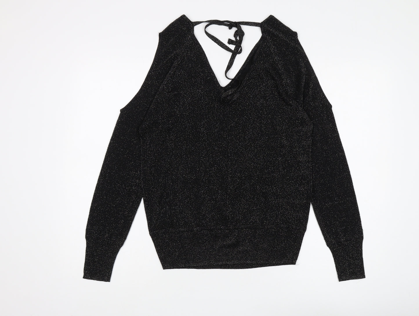 Next Women's Black Cold Shoulder Jumper - Size S