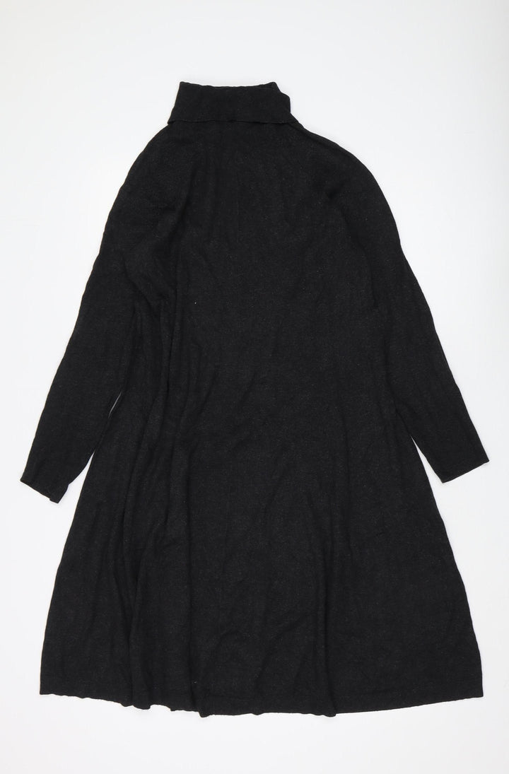 Roman Women's Black Shift Dress Size 12 - Winter Casual