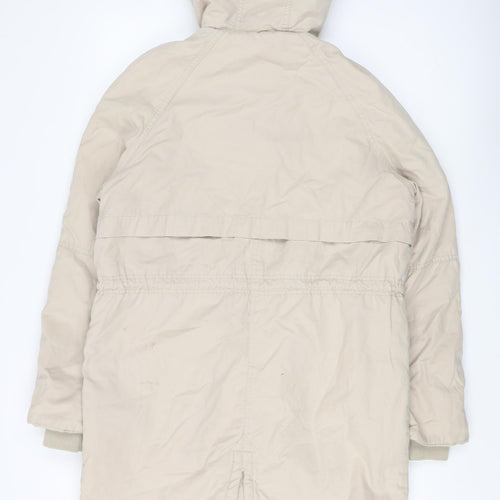 H&M Women's Beige Parka Coat XS