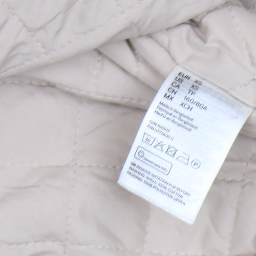H&M Women's Beige Parka Coat XS