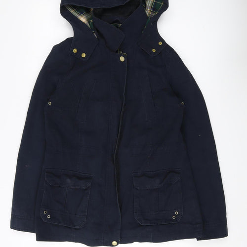 New Look Women's Blue Parka Jacket Size 12