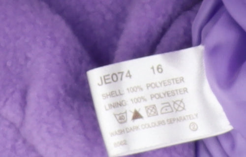 being Casual Women's Purple Parka Jacket, Size 16, Hooded
