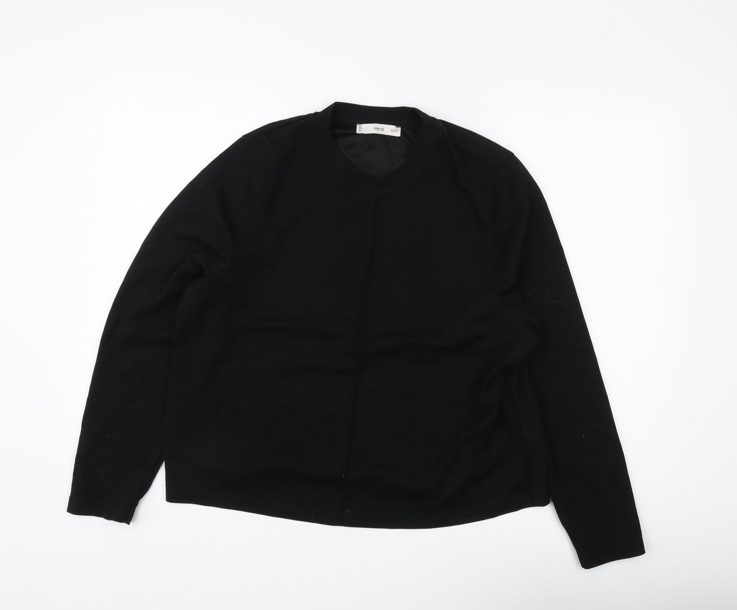 MNG Women's Black Basic Long Sleeve Top