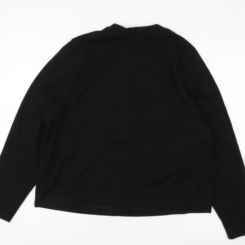 MNG Women's Black Basic Long Sleeve Top